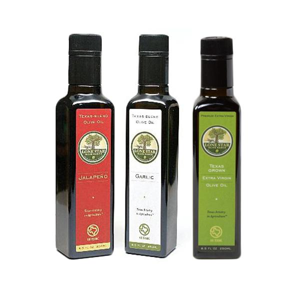 Texas Olive Oil Sampler Gift Sets (Jalapeno, Lemon, Garlic and EVOO)