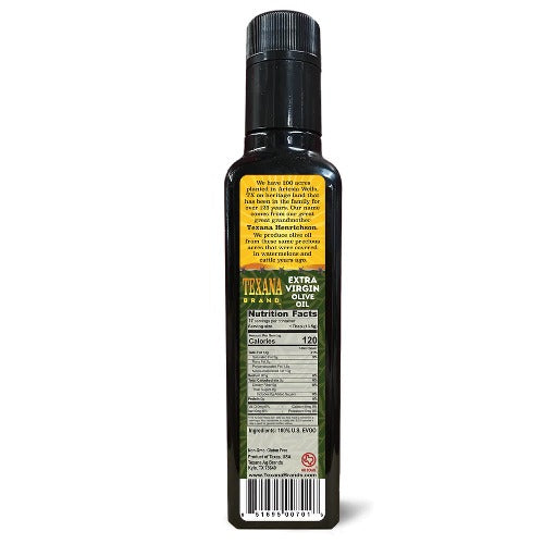 Organic Cold-Pressed Extra Virgin Olive Oil by Texana Brand, 8.5 FL oz