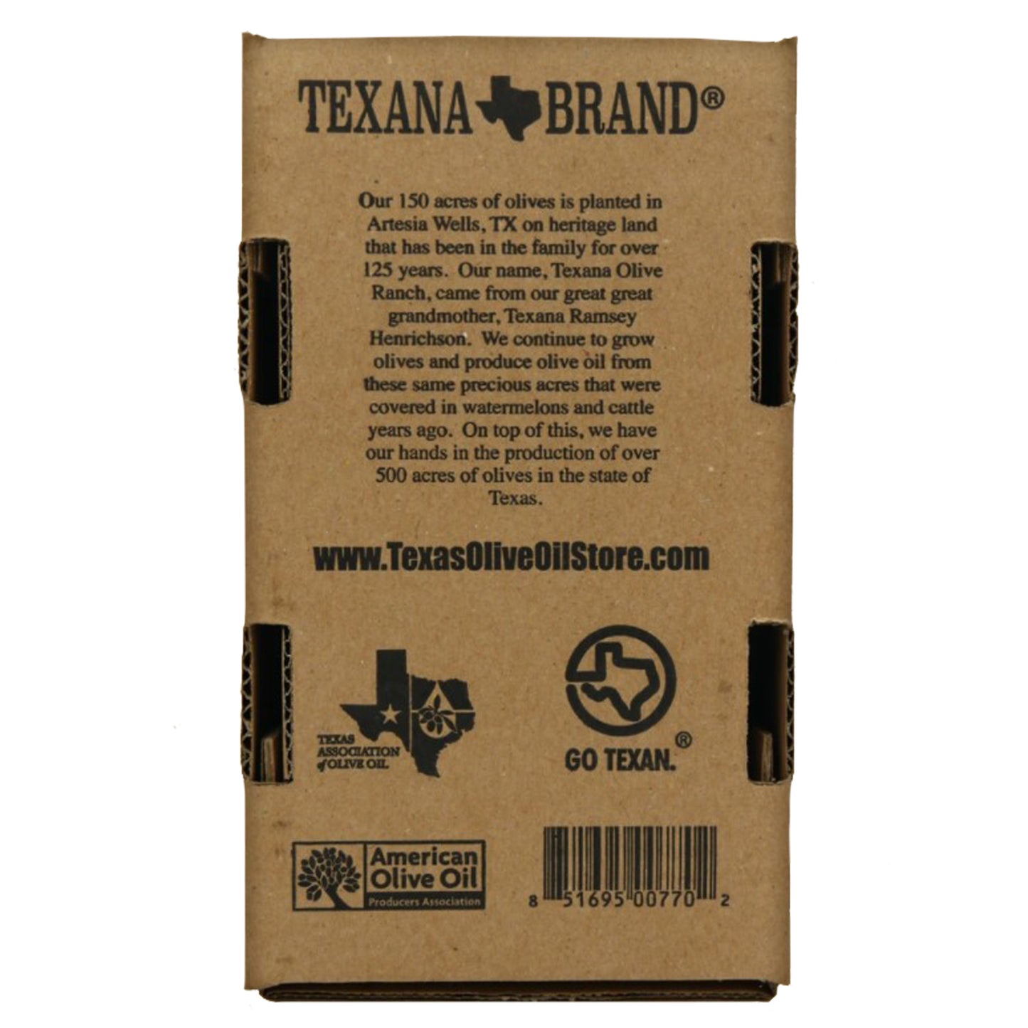 texana brand extra virgin and roasted garlic gift set