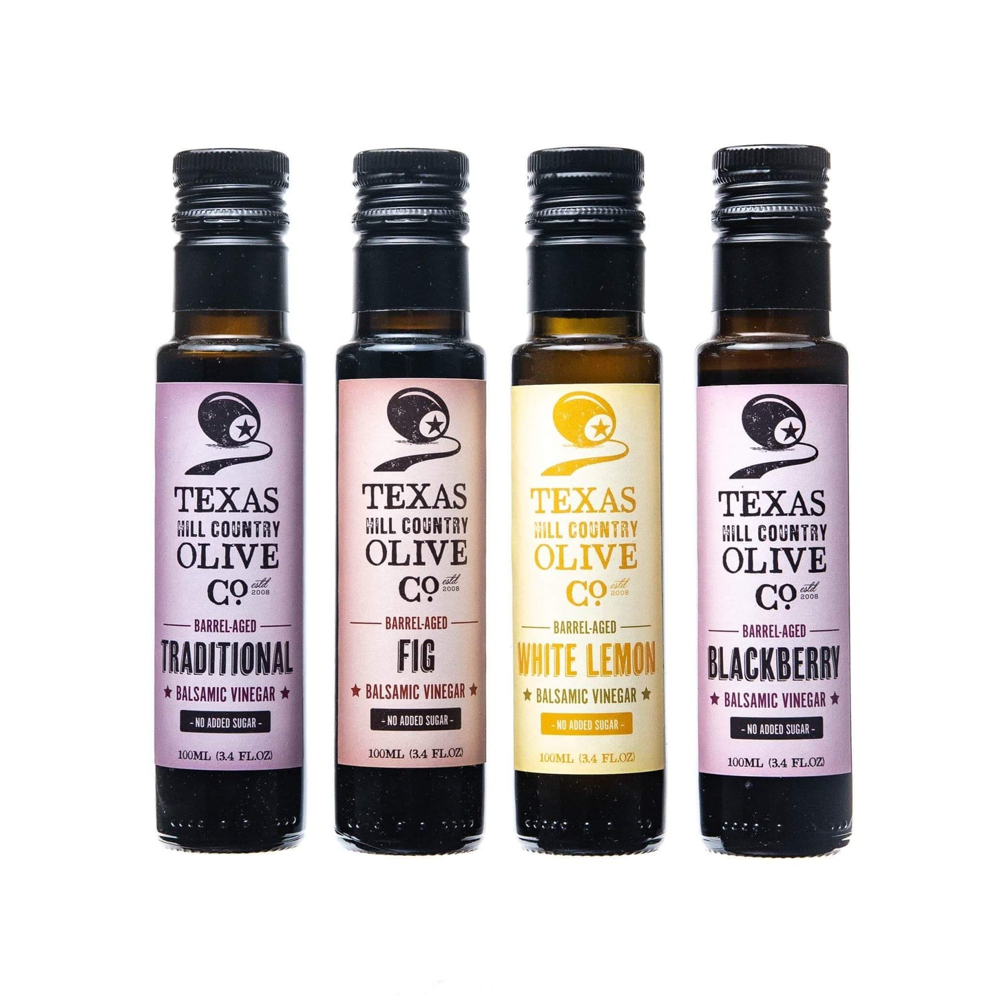 TEXAS HILL COUNTRY OLIVE COMPANY BALSAMIC VINEGAR GIFT SAMPLER SET