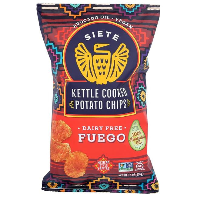 Siete Kettle Cooked Potato Chips, Fuego