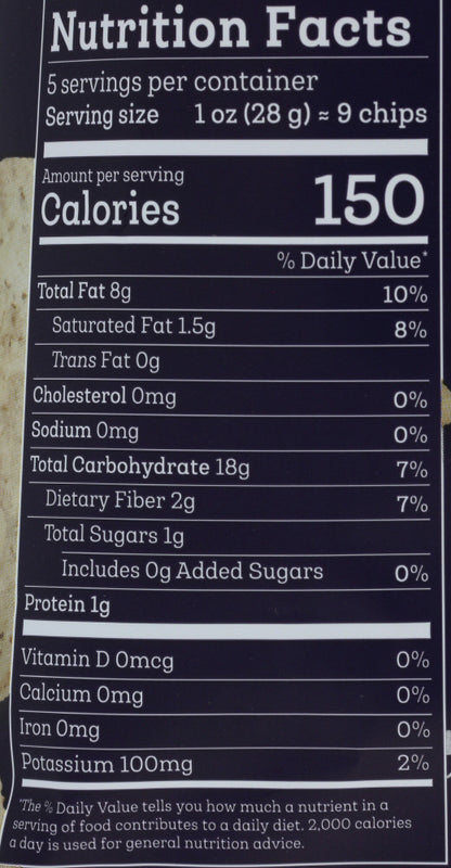 SIETE TORT CHPS NO SALT ( 12 X 5 OZ   )-1