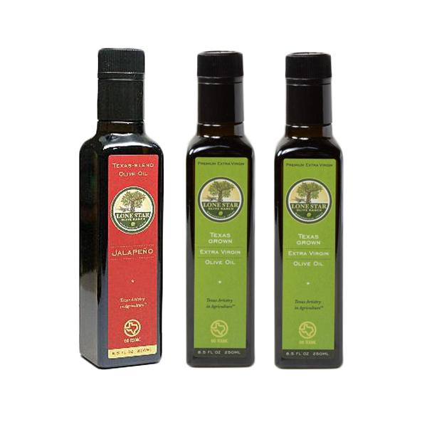 Texas Olive Oil Sampler Gift Sets (Jalapeno, Lemon, Garlic and EVOO)