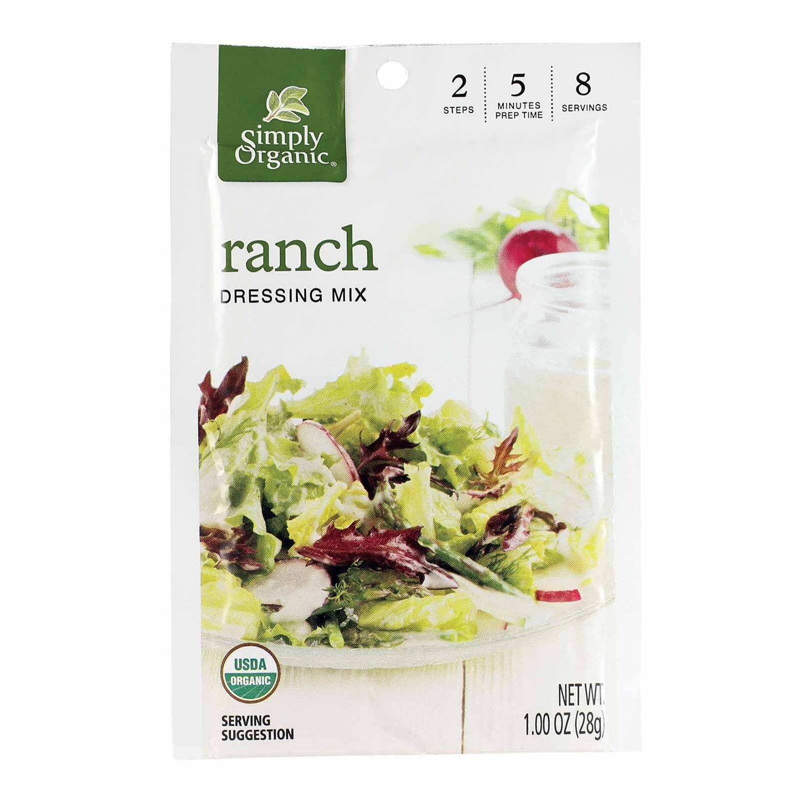 simply organic ranch salad dressing mix